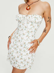 Rizzi Mini Dress White Floral