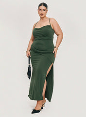 Marchesi Maxi Dress Green Curve
