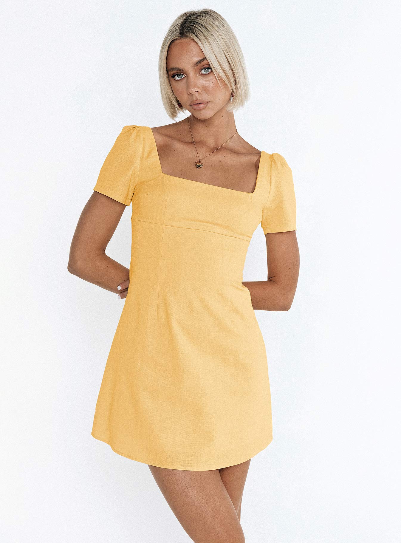 Hastings Mini Dress Yellow