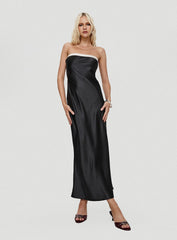 Phillipa Strapless Maxi Dress Black