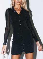 Friday Fever Mini Dress Black