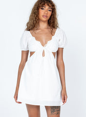 Elizer Mini Dress White