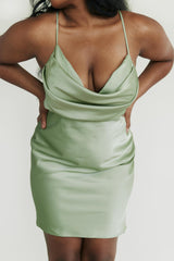 Jemma Mini Dress Sage Curve