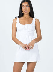 Mindy Mini Dress White