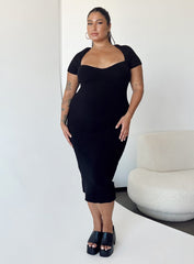 Ellisen Midi Dress Black Curve