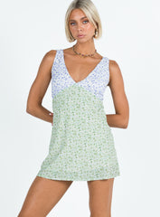 Nellie Mini Dress Two Tone Multi