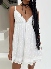 Leander Mini Dress White