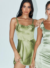 Stanton Corset Mini Dress Sage