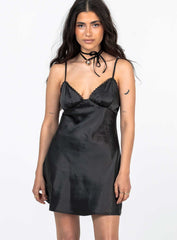 Roman Mini Dress Black Petite