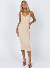 Ingrid Midi Dress Beige