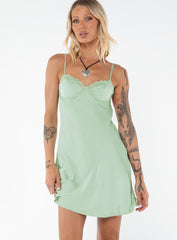 Moniz Mini Dress Sage Tall