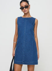 Corteze Denim Mini Dress Blue
