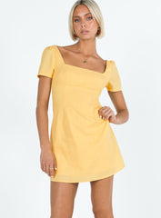 Hastings Mini Dress Yellow