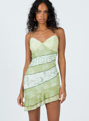 Risani Mini Dress Green Multi