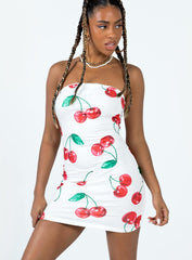 Cherie Mini Dress Red Multi