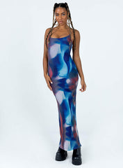 Knox Maxi Dress Blue Multi