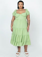 Danny Midi Dress Green Curve