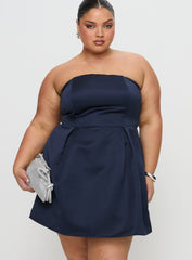 Spader Corset Mini Dress Navy Curve