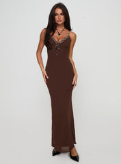 Moorey Maxi Dress Brown