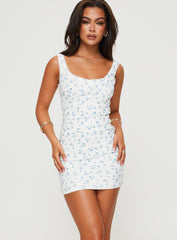 Goldsworth Mini Dress Blue Floral