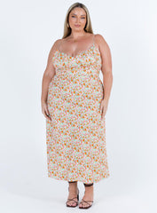Amara Floral Midi Dress Multi Curve
