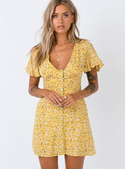 The Same Same Mini Dress Yellow