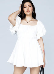 Halton Mini Dress White