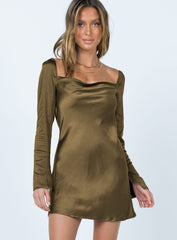 Star Power Mini Dress Khaki