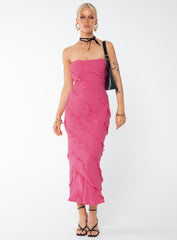 Baylie Maxi Dress Hot Pink