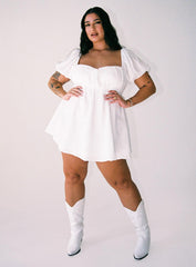 Let's Dance Mini Dress White Curve