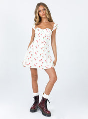 Rozalia Mini Dress White Multi