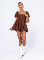 Lorna Playsuit Brown