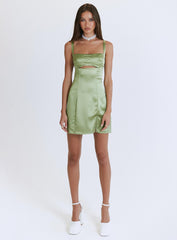 Matcha Mini Dress Green