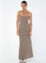 Otillie Maxi Set Brown / White