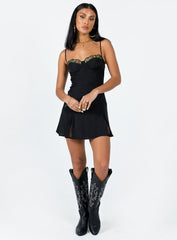 Floreto Mini Dress Black