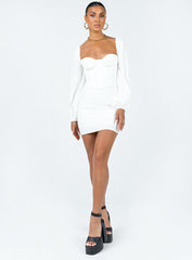 Laurie Corset Mini Dress White