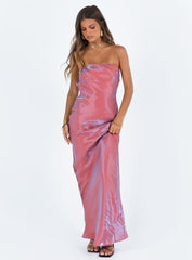 Aysa Strapless Maxi Dress Pink