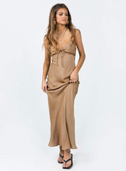 Emily Maxi Dress Brown