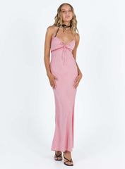 Emily Maxi Dress Gin Fizz Pink