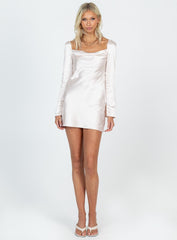 Star Power Mini Dress Champagne Tall