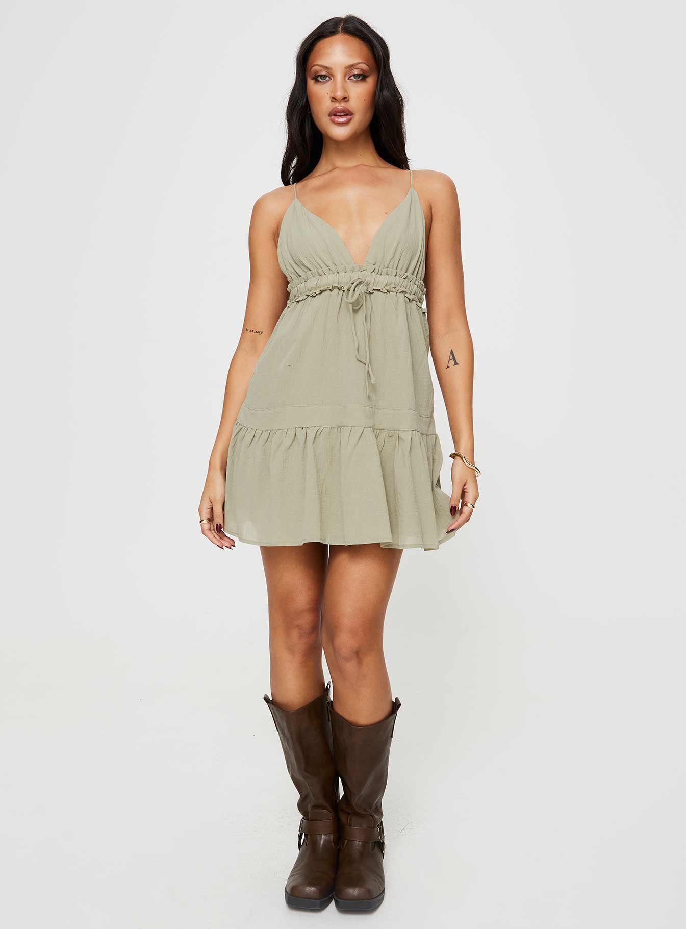 Dionne Mini Dress Olive