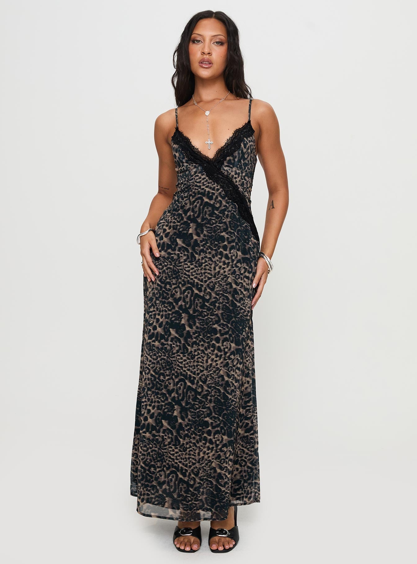 Rosalba Maxi Dress Leopard