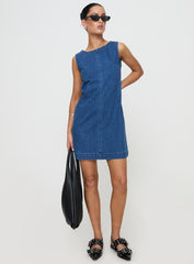 Corteze Denim Mini Dress Blue