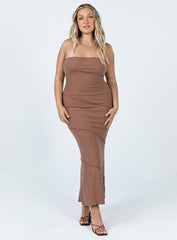 Oscar Midi Dress Brown