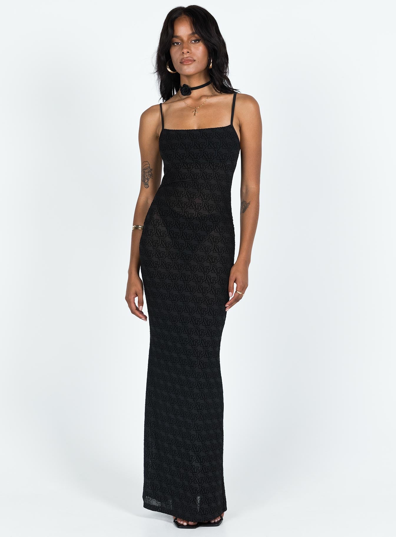 JGR & STN Abbey Maxi Dress Black