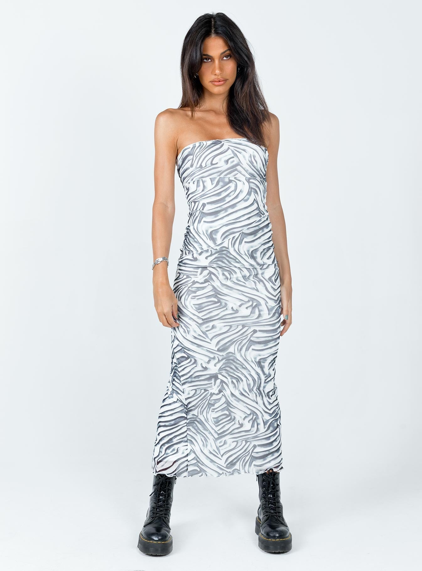 Oscar Midi Dress Zebra