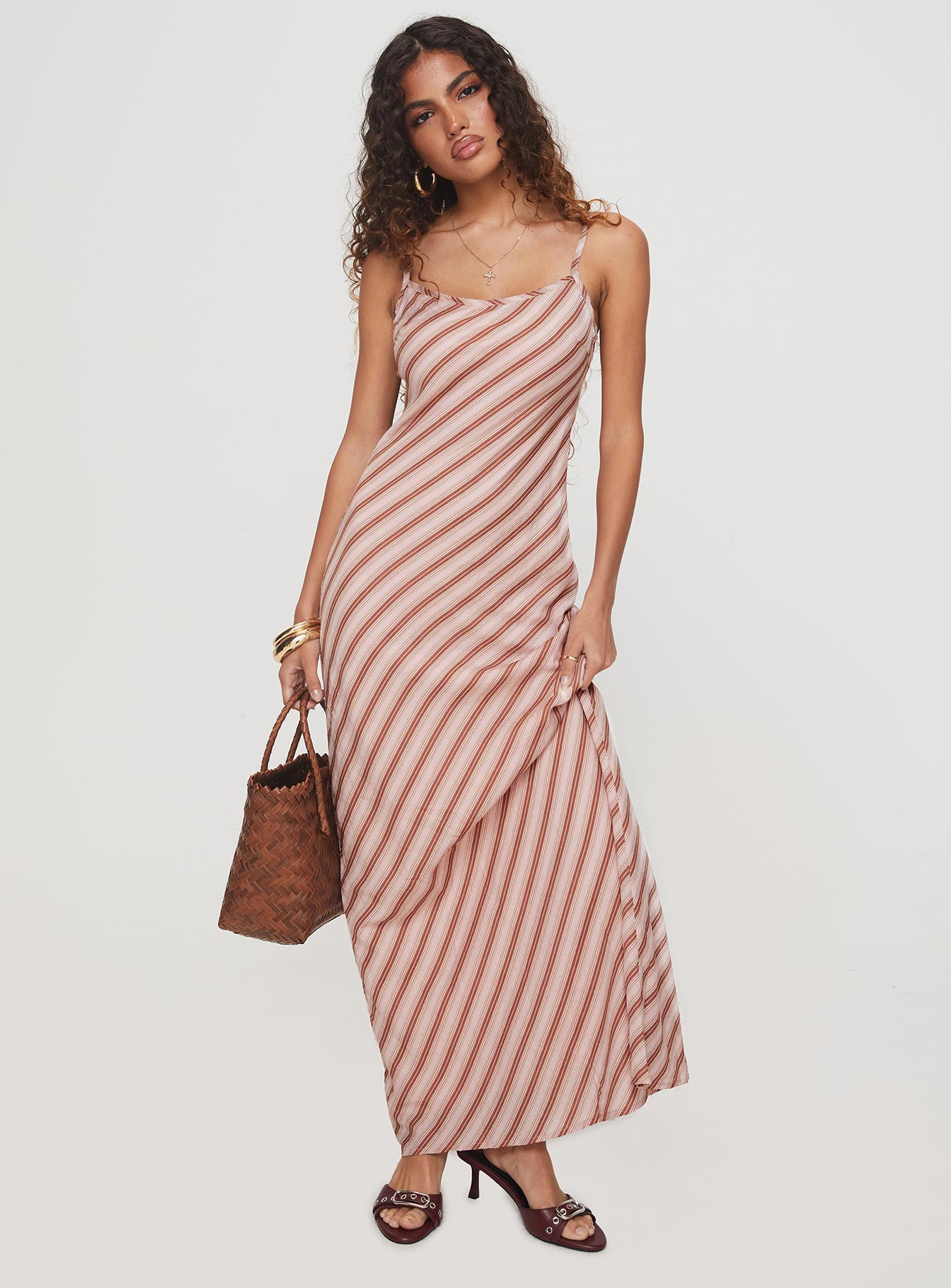 Rianne Maxi Dress Pink Stripe