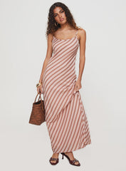 Rianne Maxi Dress Pink Stripe