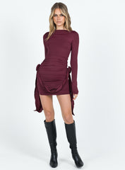 Glory Mini Dress Garnet