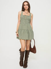 Poirier Mini Dress Green